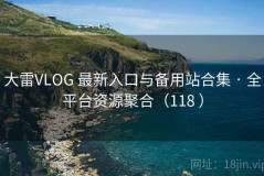 大雷VLOG 最新入口与备用站合集 · 全平台资源聚合（118 ）