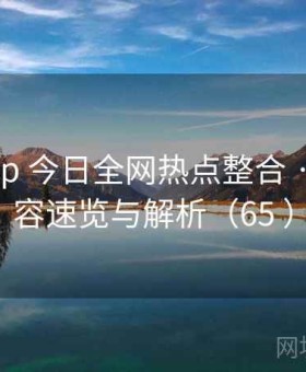 电鸽app 今日全网热点整合 · 爆款内容速览与解析（65 ）