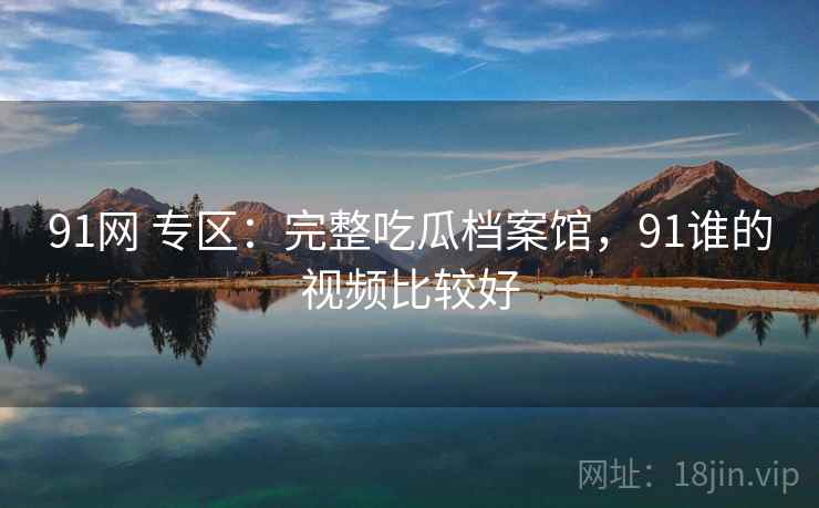 91网 专区：完整吃瓜档案馆，91谁的视频比较好